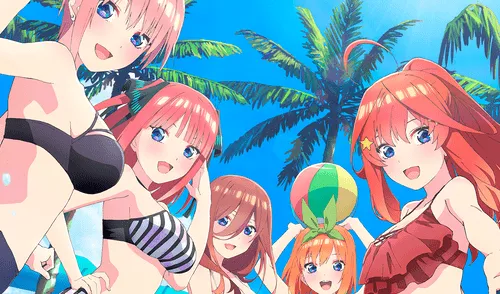 Las quintillizas Nakano, de "Go-toubun no hanayome". Foto: Bibury Animation Studios