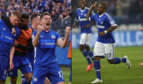 Jefferson Farfán marcó 52 goles en 70 partidos disputado con Schalke 04. Foto: composición de AFP