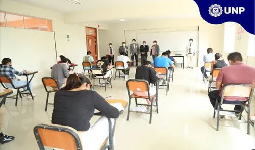 Descubren a postulante de Ciencias de la Salud con respuestas de examen. Foto: UNP Descubren a postulante de Ciencias de la Salud con respuestas de examen. Foto: UNP