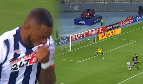 Alianza Lima vs. Colo Colo: Wilmer Aguirre anotó el gol del empate apenas iniciaba el segndo tiempo. Foto: captura ESPN