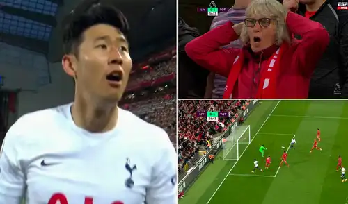 Son Heung-Min sorprendió a los hinchas del Liverpool en Anfield. Foto: composición/ESPN