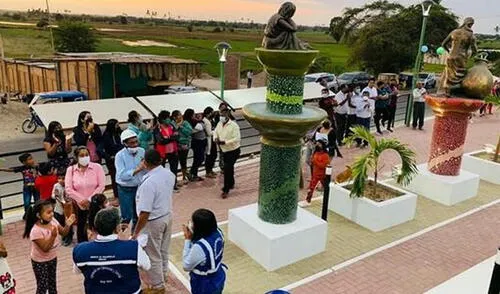 La alameda turística y recreativa de San Clemente fue inaugurada por la comuna provincial de Sechura. Foto: MPS