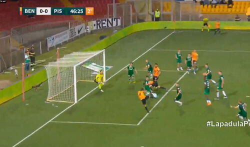 'Lapagol' tuvo el 1-0 para el Benevento al final del primer tiempo. Foto: Nativa
