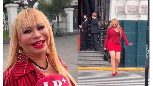 Susy Díaz causó gran emoción en su visita al Congreso de la República. Foto: composición GLR