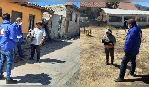 Manrique inspeccionó situación de familias luego de dos meses del sismo. Foto: Defensoría del Pueblo