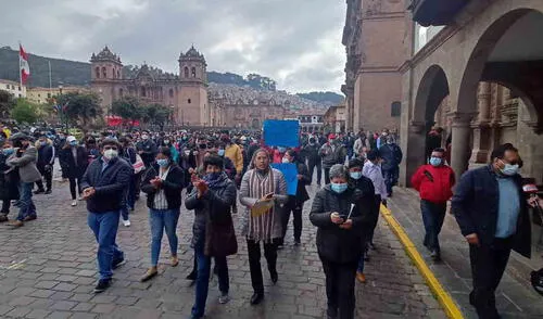 Los trabajadores negaron que estén en contra de la ciudad y alegaron que solo reclaman sus derechos. Foto: URPI/Alexander Flores