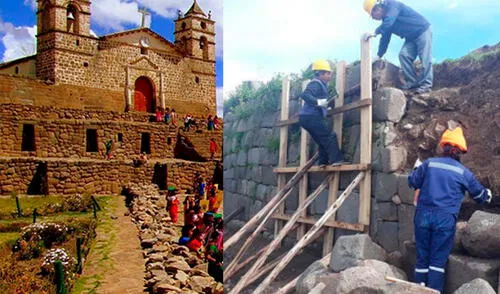 Hasta la fecha, el templo prehispánico de Vilcashuamán sigue en riesgo. Foto: composición Andina / Qhapaqñan Hasta la fecha, el templo prehispánico de Vilcashuamán sigue en riesgo. Foto: composición Andina / Qhapaqñan