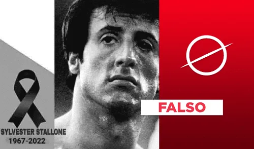 El actor Sylvester Stallone no ha fallecido: la información es falsa. Fuente: captura/Facebook