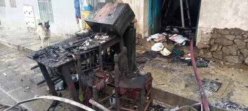 Siniestro ocurrió en el barrio Centenario. Foto: COER Áncash