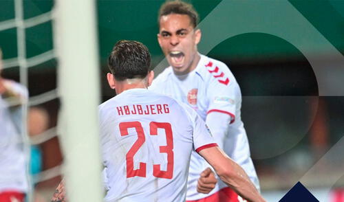 Dinamarca se viene imponiendo por la mínima diferencia sobre Austria. Foto: Twitter @EURO2024