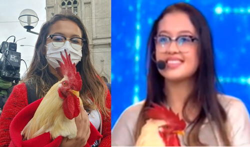 La estudiante de Enfermería acudió a un programa televisivo en el que resultó beneficiada. Foto: composición LR/ captura América TV La estudiante de Enfermería acudió a un programa televisivo en el que resultó beneficiada. Foto: composición LR/ captura América TV