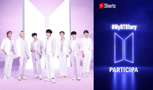BTS invita a todo el fandom ARMY a participar del reto 'MyBTStory' en YouTube Shorts. Foto: composición La República / BIGHIT / YouTube Shorts BTS invita a todo el fandom ARMY a participar del reto 'MyBTStory' en YouTube Shorts. Foto: composición La República / BIGHIT / YouTube Shorts