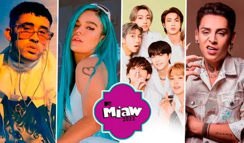Los Premios MTV MIAW 2022 se entregan este 10 de julio. Foto: composición de Gerson Cardoso / La República
