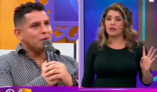 Néstor Villanueva no quiso hablar de Greis Keren frente en el programa de Lady Guillén. Foto: captura Panamericana TV.