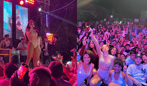 Micheille Soifer en concierto en Piura. Foto: captura/Instagram Micheille Soifer en concierto en Piura. Foto: captura/Instagram
