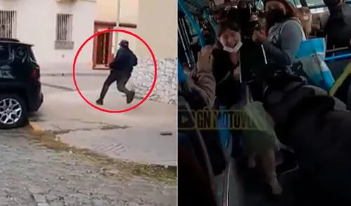 La joven muy agradecida solo atinó a abrazarlo por la valerosa acción, seguido de un “muchas gracias”. Foto: captura-Clarín La joven muy agradecida solo atinó a abrazarlo por la valerosa acción, seguido de un “muchas gracias”. Foto: captura-Clarín