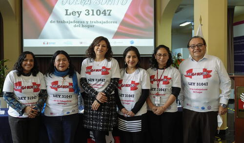 Piden cumplir con derechos laborales de trabajadoras del hogar. Foto: Difusión