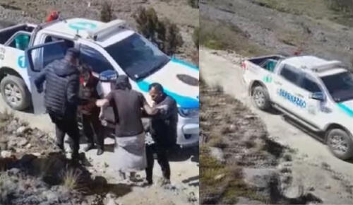 Dos turistas nacionales fueron asaltados cuando visitaban la laguna Aguak, ubicada en el parque nacional Huascarán (región Áncash). Crédito: captura de vídeo/Huaraz Noticias.