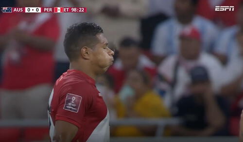 Edison Flores tuvo una gran oportunidad para abrir el marcador. Foto: captura ESPN Edison Flores tuvo una gran oportunidad para abrir el marcador. Foto: captura ESPN