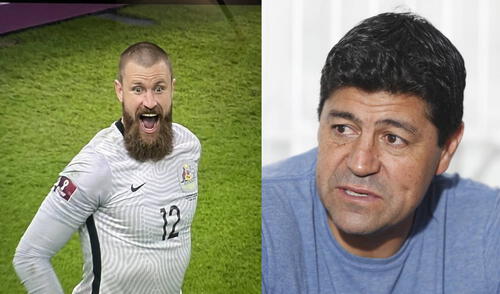 Andrew Redmayne, portero de Australia le atajó un penal a Álex Valera. Foto: composición LR-Sphera Sports.