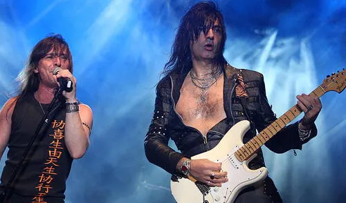 En la foto: Adrián Barilari (voz) y Walter Giardino (fundador y guitarrista). Foto: Wikipedia En la foto: Adrián Barilari (voz) y Walter Giardino (fundador y guitarrista). Foto: Wikipedia