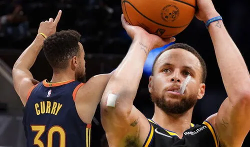 Golden State Warriors, liderado por Stephen Curry, superó a los Chicago Bulls en la lista de la historia de campeonatos. Foto: Composición LR/David Butler II-USA TODAY Sports