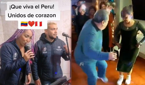 El dúo venezolano se ganó el corazón de los peruanos gracias a sus covers de huaino. Foto: composición/ Orquesta Ritmo Sabor y Color/TikTok