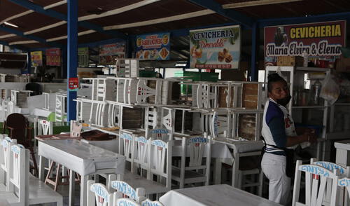Restaurantes pequeños podrían soportar, como máximo, dos días de paralización de transportes. Foto: Marco Cotrina/La República