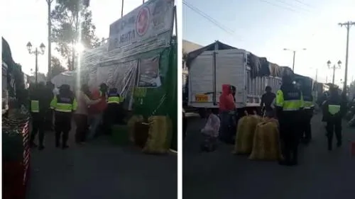 Gresca entre serenazgo y comerciantes del mercado de Huancaro.