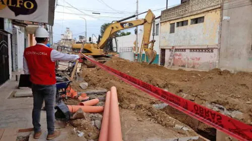 Obra está a cargo de la Municipalidad Provincial de Tumbes. Foto: Contraloría