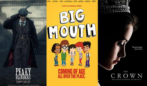 Tres de las series que puedes usar para aprender inglés y se encuentran en Netflix. Foto: composición/Netflix