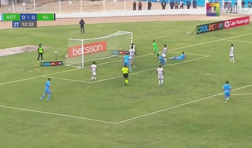 ADT vs. Alianza Lima: Tras un gran centro de Jean Deza, Palomino anotó el 1-0 para los locales. Foto: captura Willax ADT vs. Alianza Lima: Tras un gran centro de Jean Deza, Palomino anotó el 1-0 para los locales. Foto: captura Willax