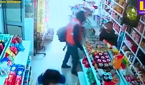 Cámaras de seguridad captaron el accionar de los delincuentes. Foto: captura de Latina Noticias Cámaras de seguridad captaron el accionar de los delincuentes. Foto: captura de Latina Noticias
