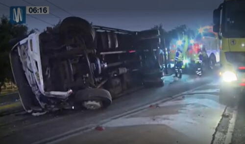 El hecho ocurrió aproximadamente a las 3 de la mañana. Foto: captura Canal N El hecho ocurrió aproximadamente a las 3 de la mañana. Foto: captura Canal N