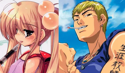 Rin Kokonoe de "Kodomo no Jikan" y Eikichi Onizuka de "Great Teacher Onizuka". Foto: Diomedéa / Pierrot