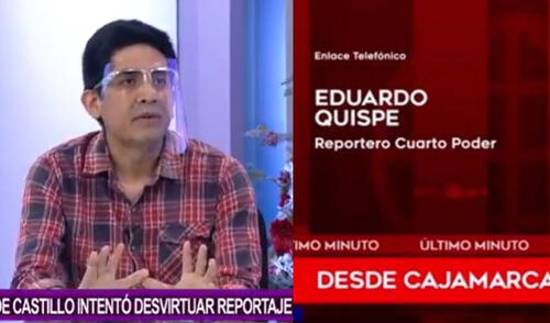 Periodista pasó momentos de angustia mientras cumplía con su labor en Cajamarca. Foto: composición LR/captura de Canal N/América TV