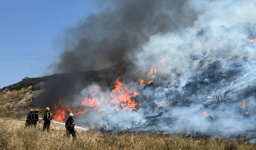 El incendio inició este martes 5 de julio. Foto: 112 Comunidad de Madrid