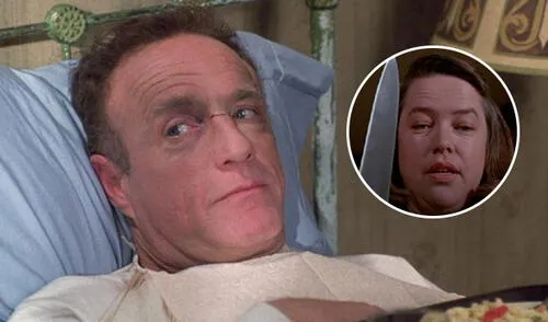 James Caan en "Misery", la película adaptada del libro de Stephen King. Foto: composición LR/Columbia Pictures James Caan en "Misery", la película adaptada del libro de Stephen King. Foto: composición LR/Columbia Pictures