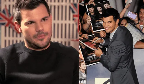 Taylor Lautner asustó a sus fans con su nueva imagen en el 2015. Foto: composición LR/BBC/AFP Taylor Lautner asustó a sus fans con su nueva imagen en el 2015. Foto: composición LR/BBC/AFP