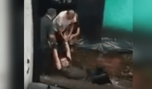 El hombre fue víctima de las fuertes lluvias que azotan al distrito de San Salvador. Foto: captura de pantalla/Telemundo