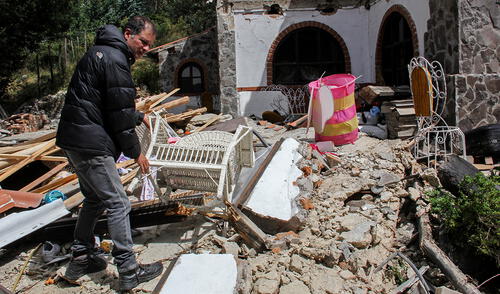 Un terremoto estremeció a Colombia en en el año 2018. Foto: AFP Un terremoto estremeció a Colombia en en el año 2018. Foto: AFP