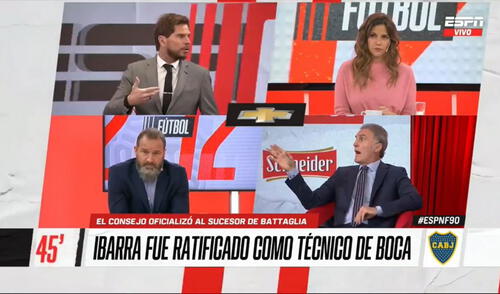 Pollo Vignolo y Ruggeri. Foto: captura ESPN. Pollo Vignolo y Ruggeri. Foto: captura ESPN.