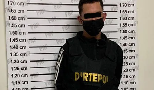 Jim Gavidia fue capturado la noche del sábado 9 de julio. Foto: PNP