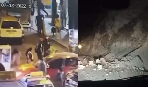 Temblor se suscitó en horas de la tarde. Foto: captura de cámaras de seguridad / Gore Moquegua