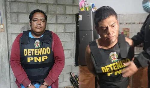 Delincuentes ya fueron detenidos y serán procesados. Foto: PNP