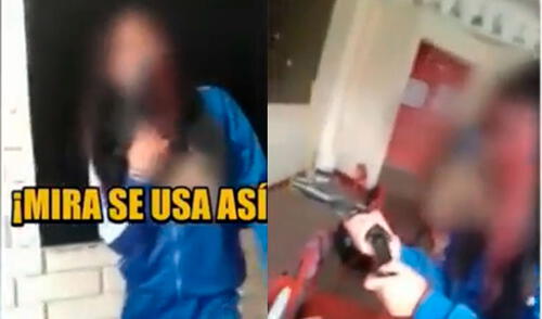 Agentes de la PNP aún se encuentran identifican a la menor. Foto: captura de ATV.