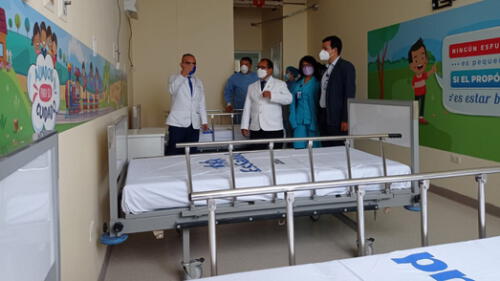 Reactivan área de hospitalización no COVID-19 para atención a niños y niñas asegurados. Foto: EsSalud