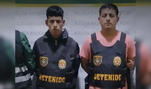 El delincuente de 26 años de edad cayó junto a Moisés Huincho, su presunto cliente. Foto: captura de Amértica TV.