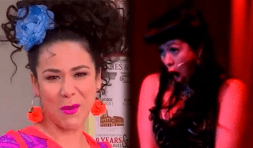 Teresa Collazos demostró sus dotes artísticos en el nuevo episodio de “Al fondo hay sitio”. Foto: composición/captura América TV/difusión