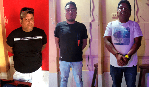 Detenidos. La operación policial se realizó con el apoyo de la ONG Operation Underground Railroad (OUR). Foto: Óscar Chúmpitaz/La República